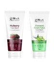 Globus Naturals Set of Mulberry & Aloe Vera Neem Tulsi Face Wash – 75 g Each