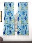 Story@Home Blue & Green 2 Pieces Floral Window Curtain