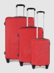 Wildcraft Unisex Pyxis Set Of 3 Geometric Textured Hard-Sided Trolley Suitcases