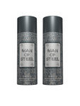 Denver Man of Steel Set of 2 Drill Deodorant Body Spray – 127g Each