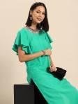 Sangria Women Flared Sleeves Kurta