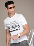 Fcuk Brand Logo Printed Pure Cotton Casual T-shirt
