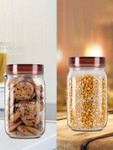 Milton Transparent 2 Pieces Vintage Pet Jar Storage Container Set -1 Litre Each