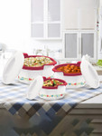 Milton Elegance Jr. 3-Pieces White Inner Steel Casseroles 395ml 750ml & 1.35 L