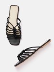 Nautica Women Braided Detail Open Toe Flats
