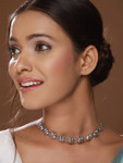 Anouk Silver Plated Oxidised German Silver Necklace