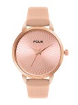 Fcuk Women Printed Dial & Leather Straps Analogue Watch FK00023D