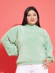 Sassafras Curve Plus Size Embellished Sweatshirt