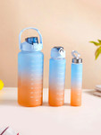 Nestasia Blue & Orange 3 Pieces BPA-free Travel-Friendly Water Bottles