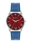 Ben Sherman Men Textured Dial & Leather Straps Analogue Watch BS102UR