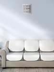 Ajanta White Contemporary Square Wall Clock