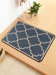 Story@Home Blue Abstract Printed Anti-Slip Doormat