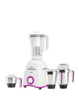 Havells Klassic White & Purple 5 Pcs 750 W Hands Free Twisting Juice Filter Mixer Grinder