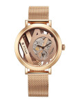 Titan Women Skeleton Dial & Stainless Steel Bracelet Style Straps Analogue Watch 95228WM01