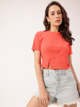 Dressberry Wrapped Rivets Crop Top