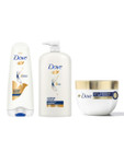 Dove Set of Intense Repair Shampoo 1 l + Conditioner 175 ml + Deep Repair Hair Mask 120 ml