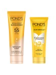 Ponds Set of Serum Boost Sunscreen 50 g + Sun Miracle Detan Face Wash 100 g