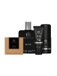 The Man Company Charcoal Face Wash, Soap, Black EDT & Noir Roll On Deo Gift Set