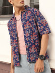 Kook N Keech Streetwise Stitch Printed Drop-Shoulder Shirt