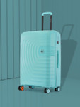 Nasher Miles Boston Polypropylene Large Teal Trolley Bag – 28 Inch (75 cm)