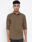 Allen Cooper Men Solid Slim Fit Opaque Formal Shirt