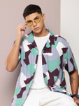 Kook N Keech Men Relaxed Printed Cuban Collar Casual Shirt