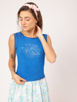 Dressberry Conversational Printed Up-Front Stitch Top