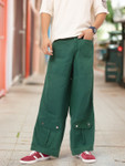 Kook N Keech FWD Men High-Rise Loose Fit Wide Leg Trousers