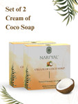 Nariyal Set Of 2 Cream Of Coco Soap with De-Tan Properties- 50g each