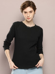 Kook N Keech Raglan Sleeves Self Design T-shirt