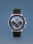 Carlington Men Dial & Leather Straps Analogue Multi Function Watch Legacy 9988 Blue Black