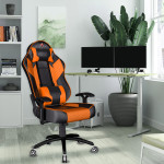 Ase Gaming Orange Modren Series Adjustable Neck & Lumbar Pillow Gaming Chair