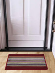 Dream Weaverz Red & Yellow Striped Anti Skid Doormat