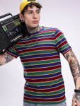 Kook N Keech Striped Crew Neck T-shirt