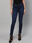 Street 9 Women Blue Skinny Fit Mid-Rise Clean Look Stretchable Jeans