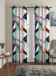 Cortina Multicoloured Set of 2 Digital Printed Door Curtains