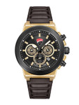 Ducati Corse Men Black Dial & Leather Straps Analogue Watch DTWGF2019202