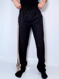Black Colourblocked Training Track Pants 1