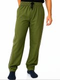 Olive Green & Grey Training Track Pants 1