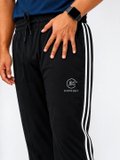 Black & Olive Green Brand Logo Training Track Pants 5