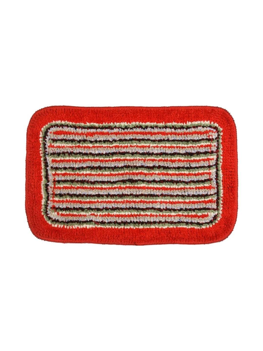 Buy FINE TEX WORLD Red Cotton Doormats - - Home for Unisex