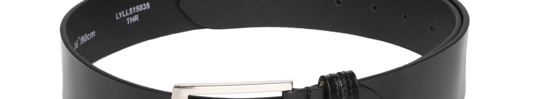 Buy Louis Philippe Men Black Leather Belt - Belts for Men 1001451 | Myntra