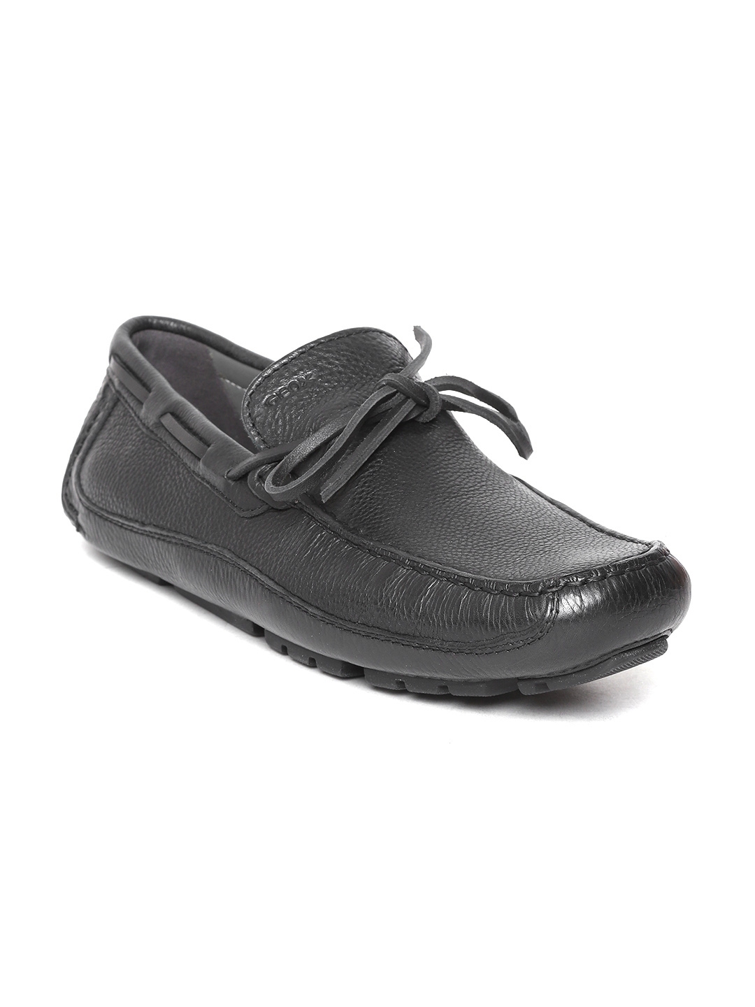 Buy Geox Men Black Leather Driving Shoes - Casual Shoes for Men ...