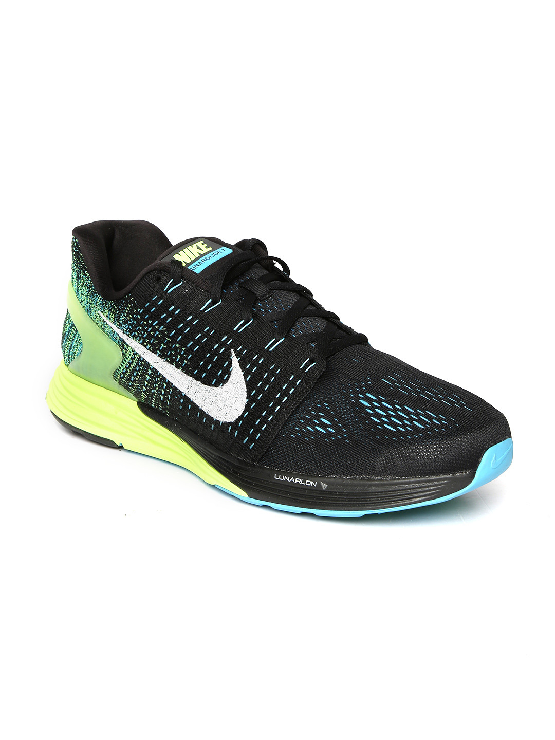 Buy Nike Men Black LunarGlide 7 Running Shoes Sports Shoes for Men