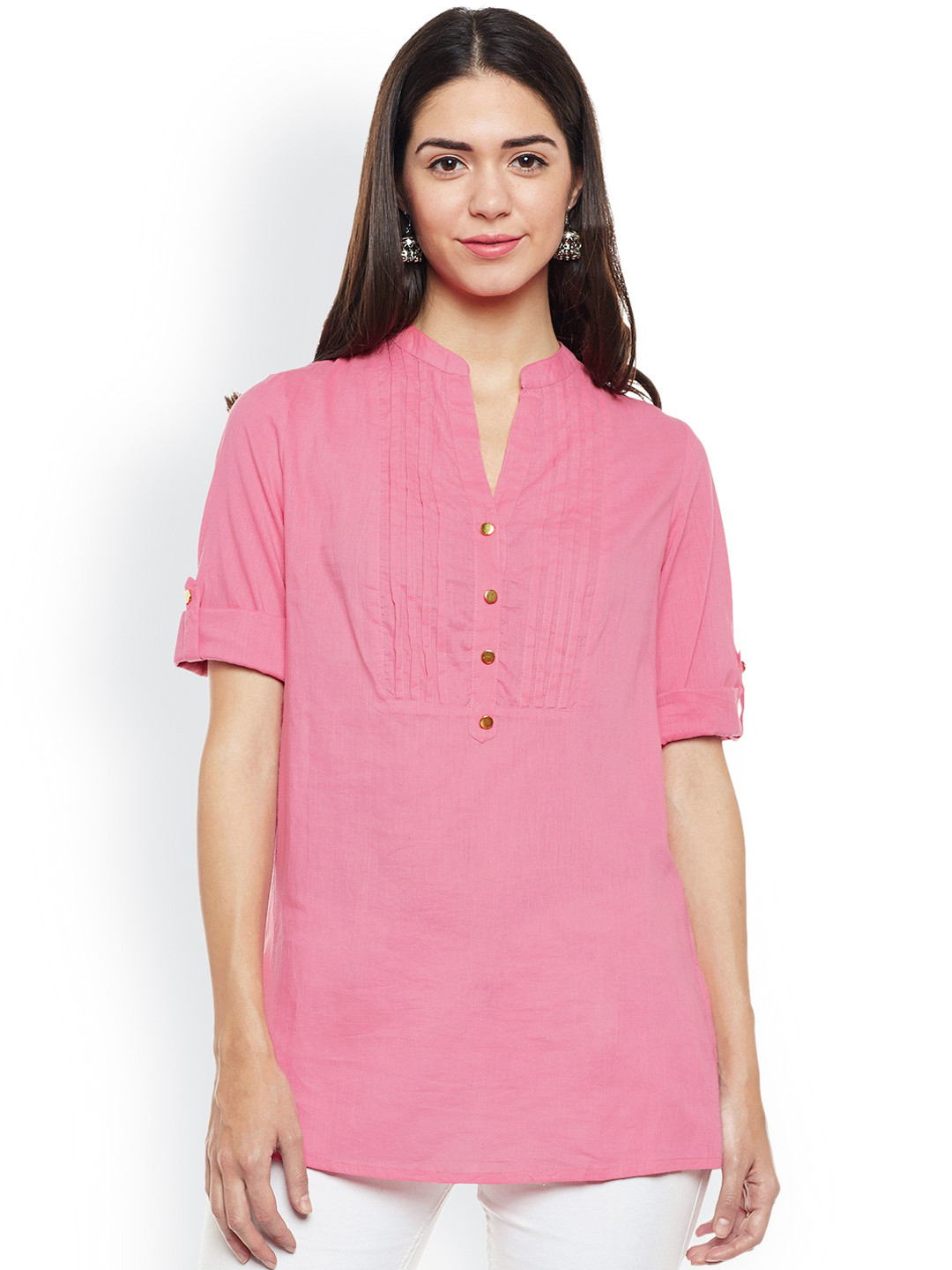 Buy Florrie Fusion Pink Tunic Tunics for Women 1004259 Myntra