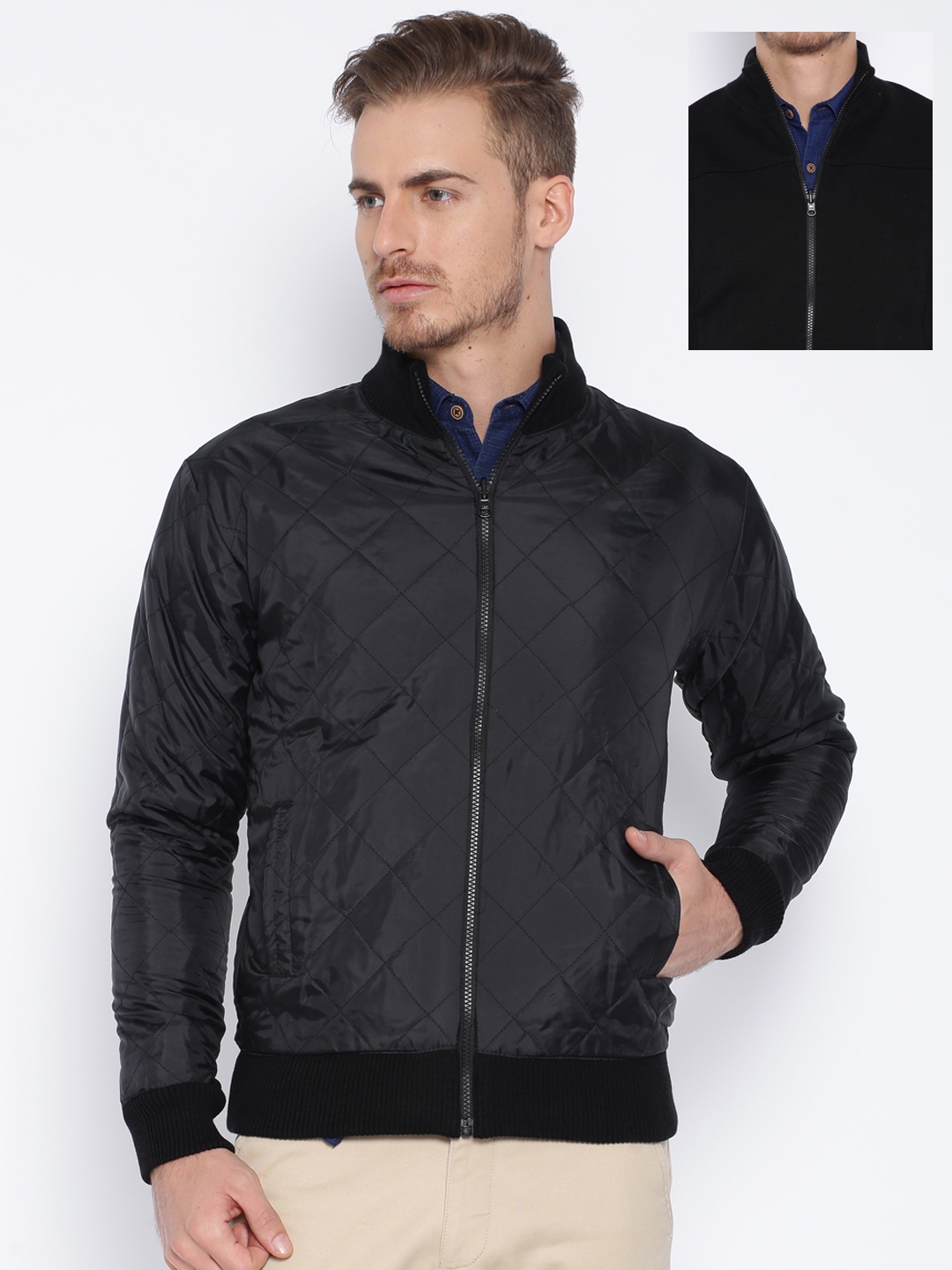 Buy Arrow New York Black Reversible Jacket - Jackets for Men 1005155 ...