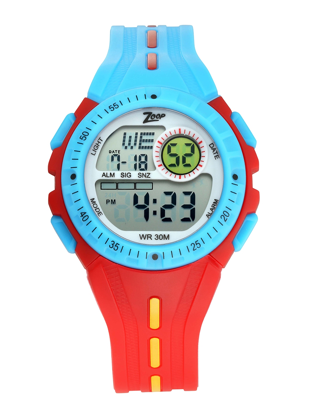 how to set alarm in zoop digital watch