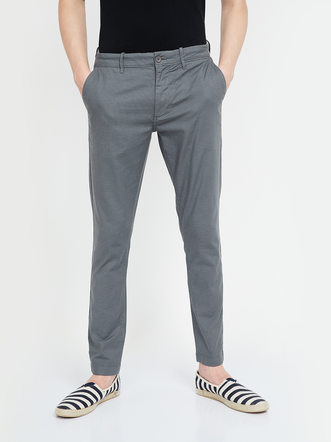 charcoal chinos