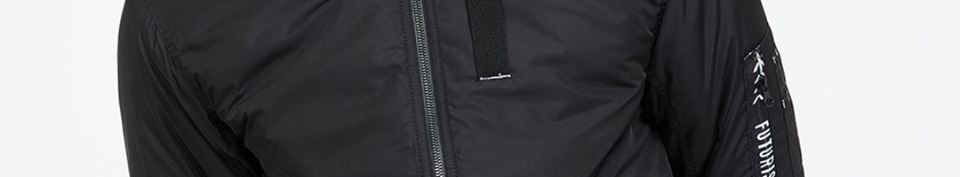 Buy Bossini Men Black Solid Bomber Jacket - Jackets for Men 10062881 ...