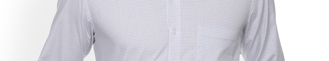 Buy Louis Philippe Men White Slim Fit Printed Formal Shirt - Shirts for Men 10065467 | Myntra